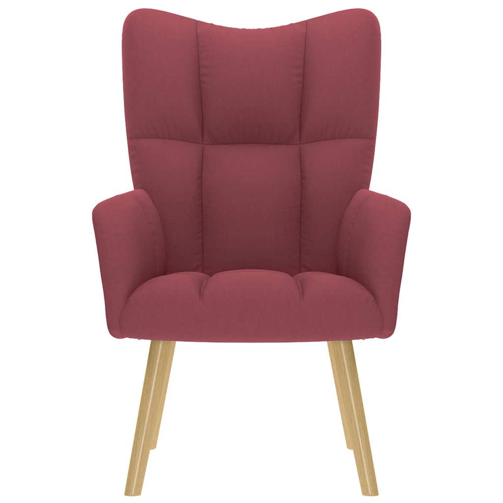 lænestol stof vinrød