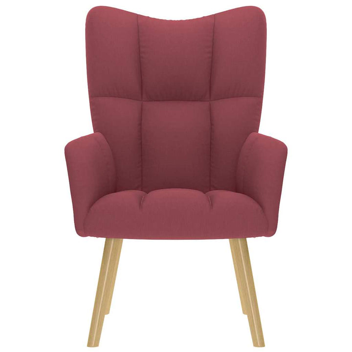 lænestol stof vinrød