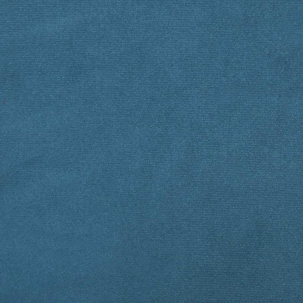 lænestol med fodskammel fløjl blå
