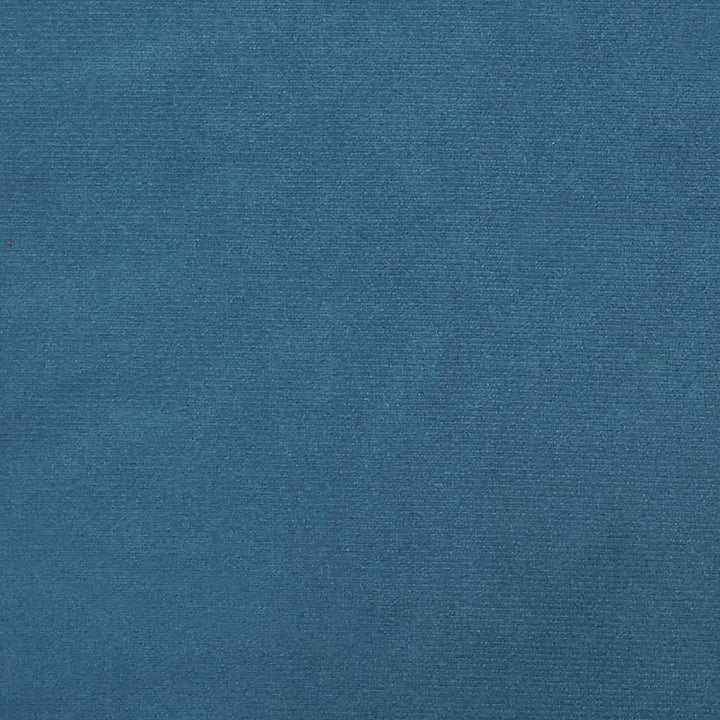 lænestol med fodskammel fløjl blå