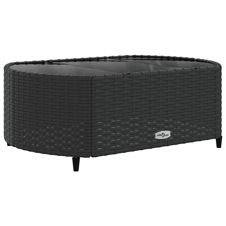 sofasæt til haven 6 dele med hynder polyrattan sort