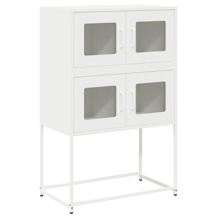 højskab 68x39x107 cm stål hvid