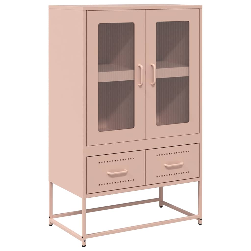 skab 68x39x111,5 cm stål lyserød