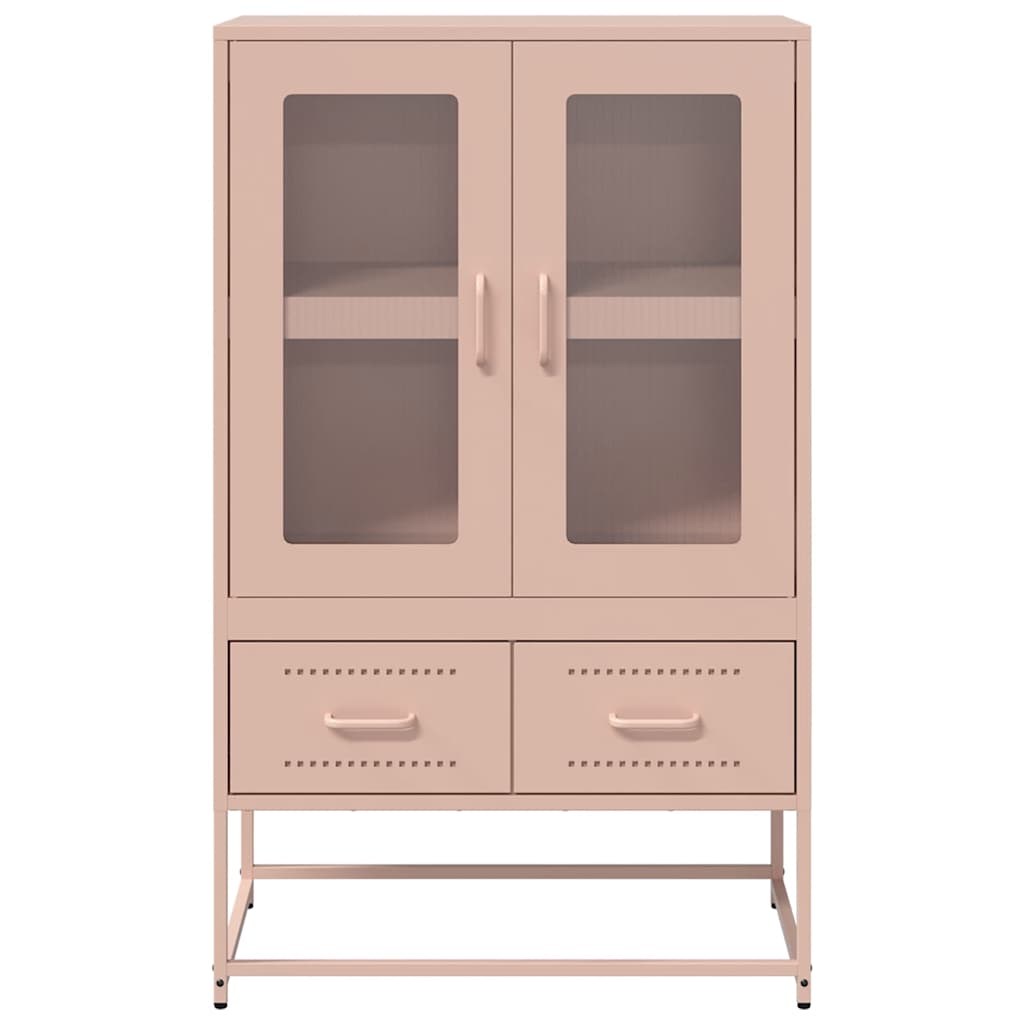 skab 68x39x111,5 cm stål lyserød