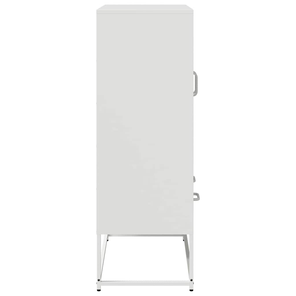 skab 68x39x111,5 cm stål hvid