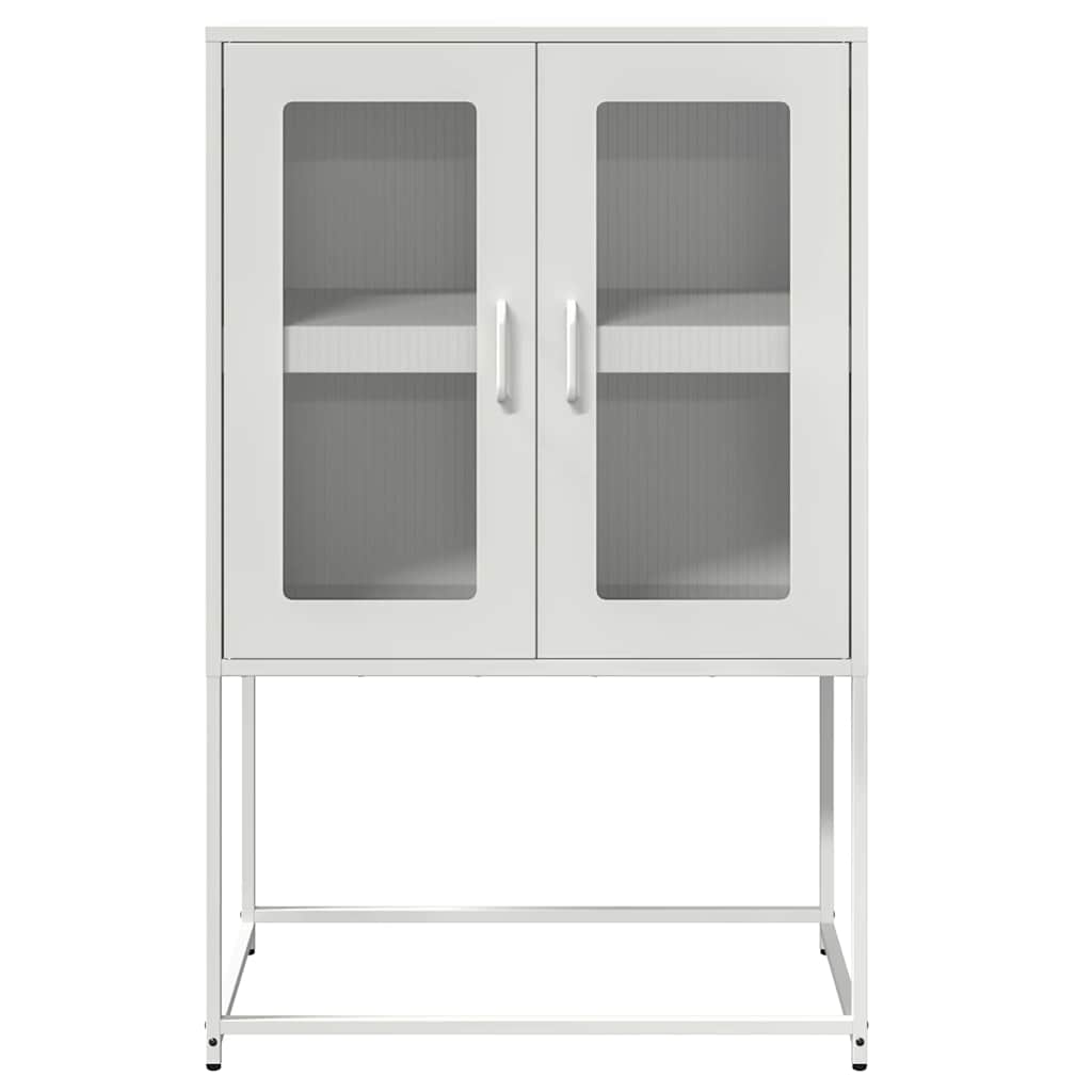 højskab 68x39x107 cm stål hvid