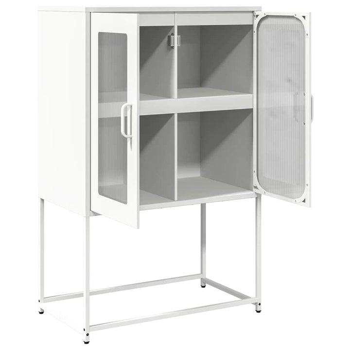 højskab 68x39x107 cm stål hvid