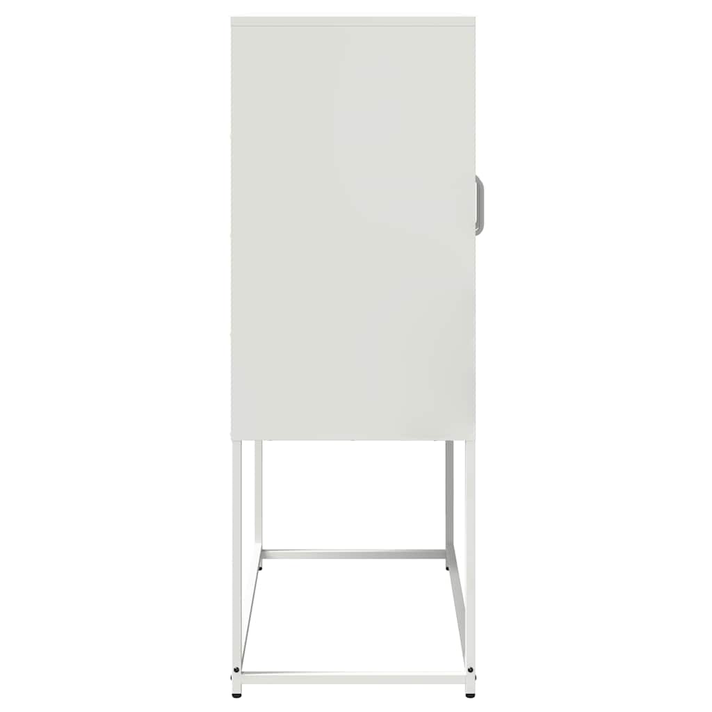 højskab 68x39x107 cm stål hvid