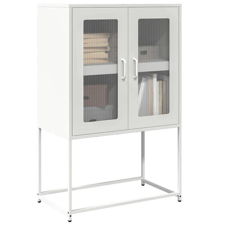 højskab 68x39x107 cm stål hvid