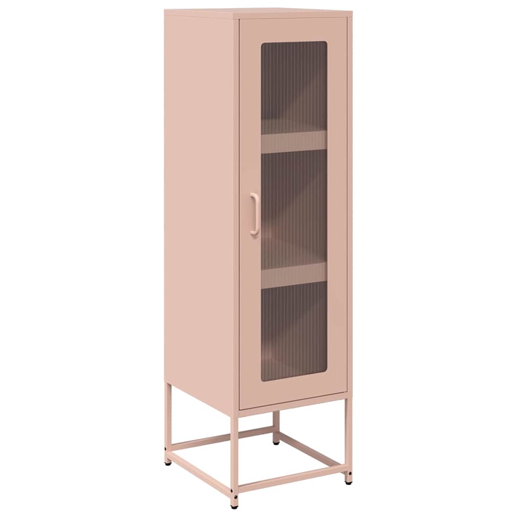 skab 36x39x123 cm koldvalset stål lyserød