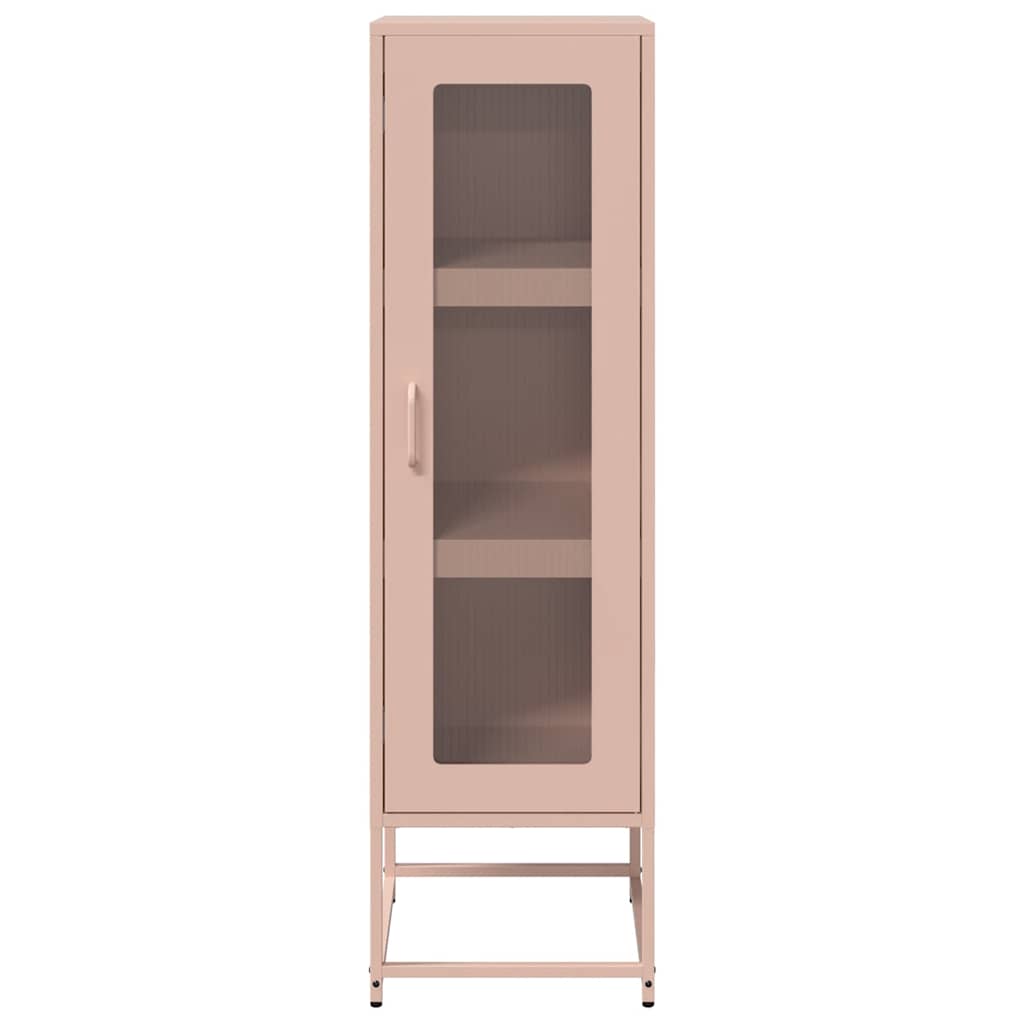 skab 36x39x123 cm koldvalset stål lyserød