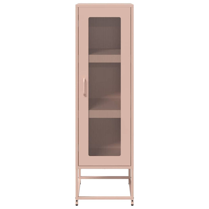 skab 36x39x123 cm koldvalset stål lyserød
