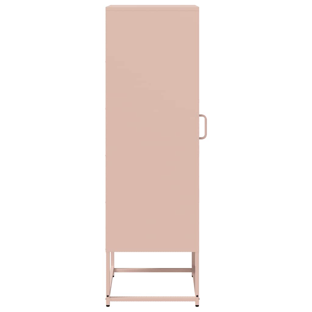skab 36x39x123 cm koldvalset stål lyserød