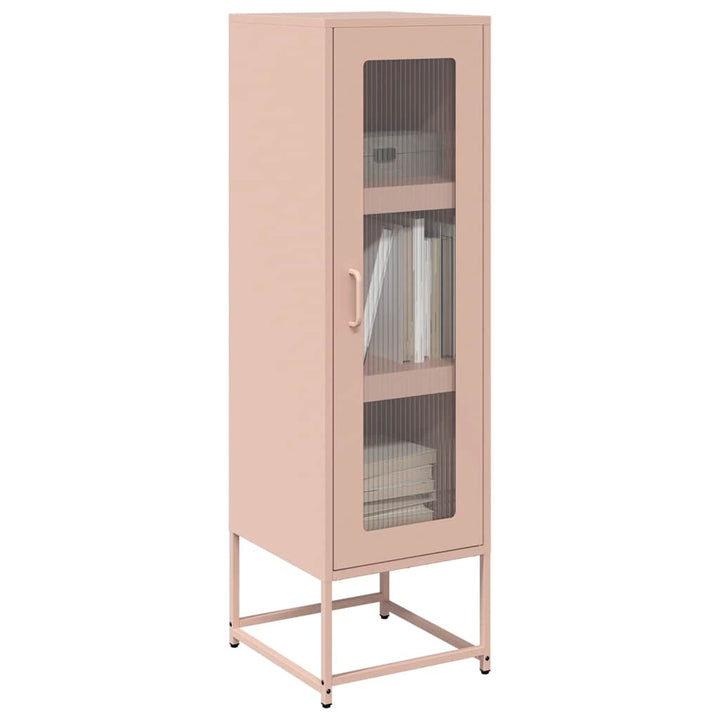skab 36x39x123 cm koldvalset stål lyserød