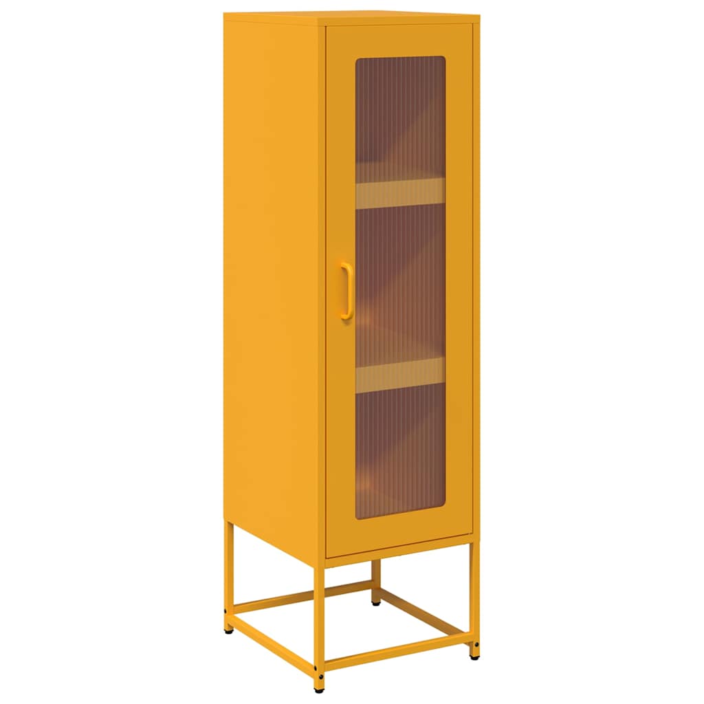 skab 36x39x123 cm koldvalset stål sennepsgul