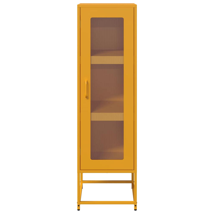 skab 36x39x123 cm koldvalset stål sennepsgul