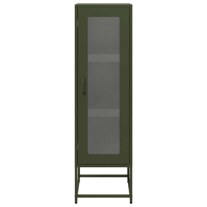 skab 36x39x123 cm koldvalset stål olivengrøn