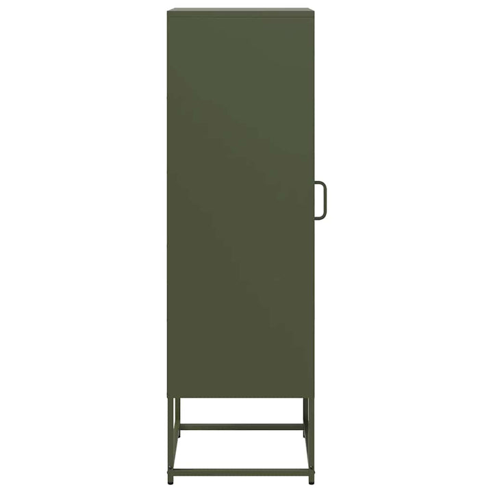 skab 36x39x123 cm koldvalset stål olivengrøn