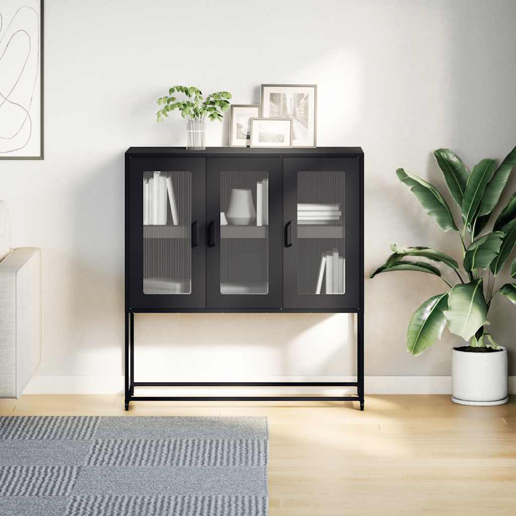 skænk 100,5x39x107 cm koldvalset stål antracitgrå