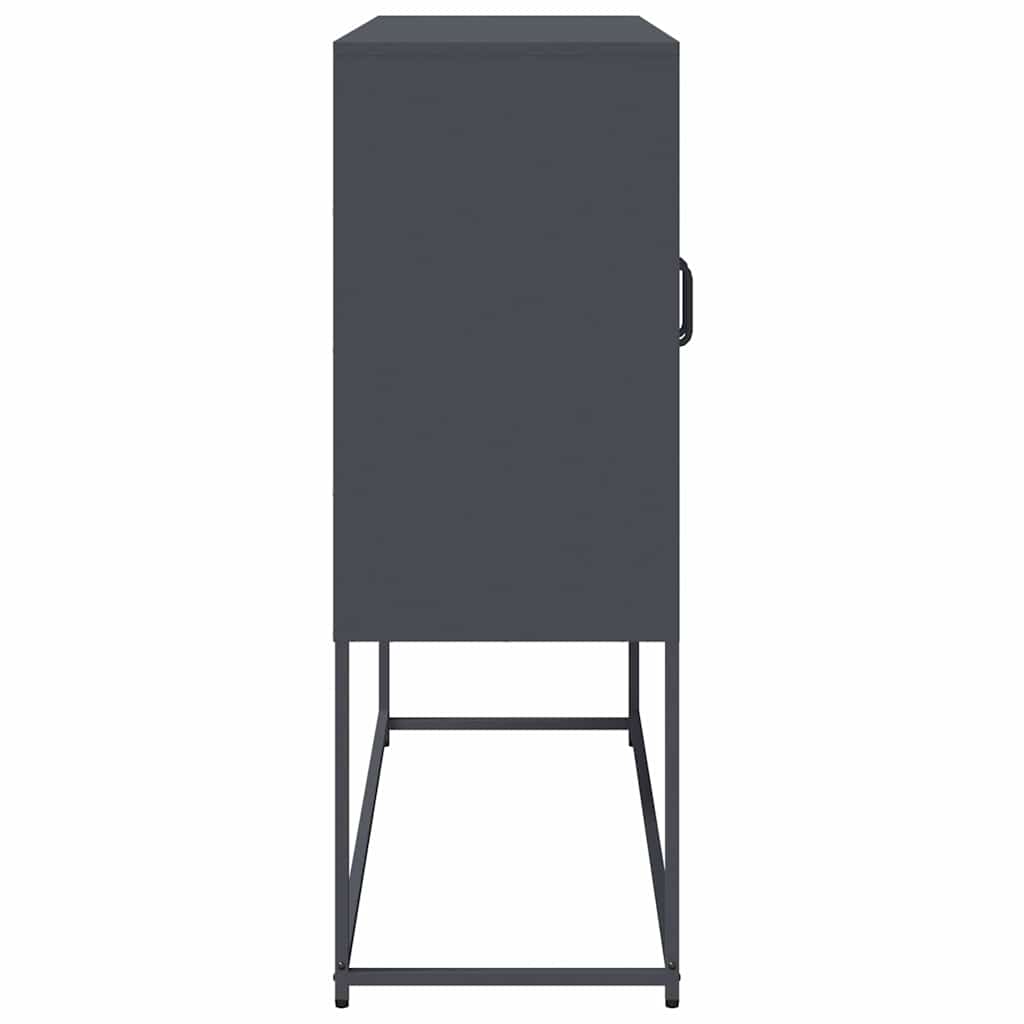 skænk 100,5x39x107 cm koldvalset stål antracitgrå