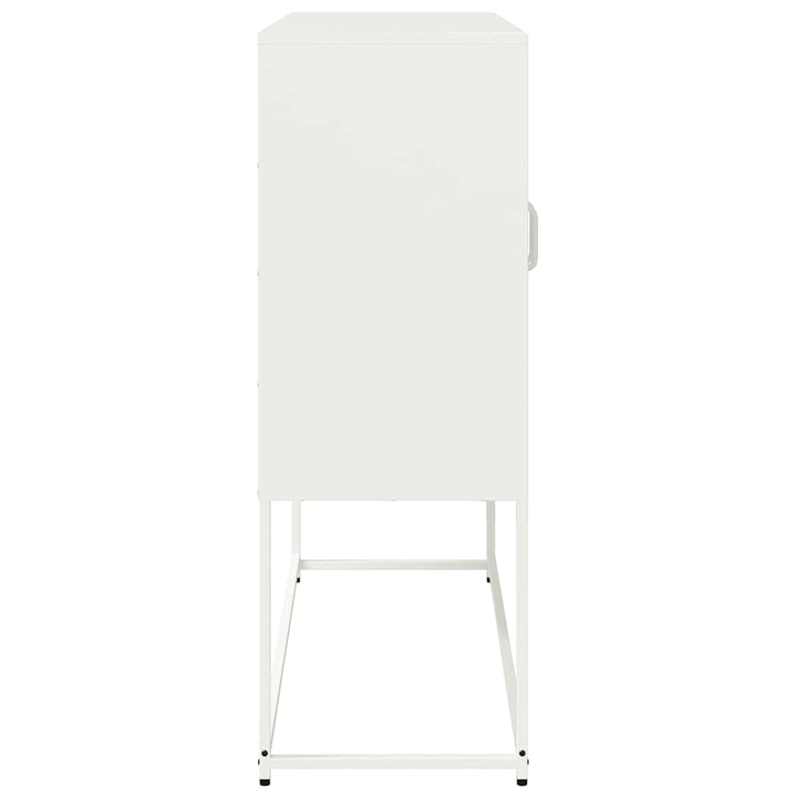 skænk 100,5x39x107 cm koldvalset stål hvid