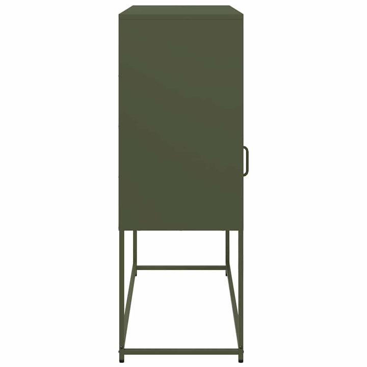 skab 100,5x39x107 cm koldvalset stål olivengrøn