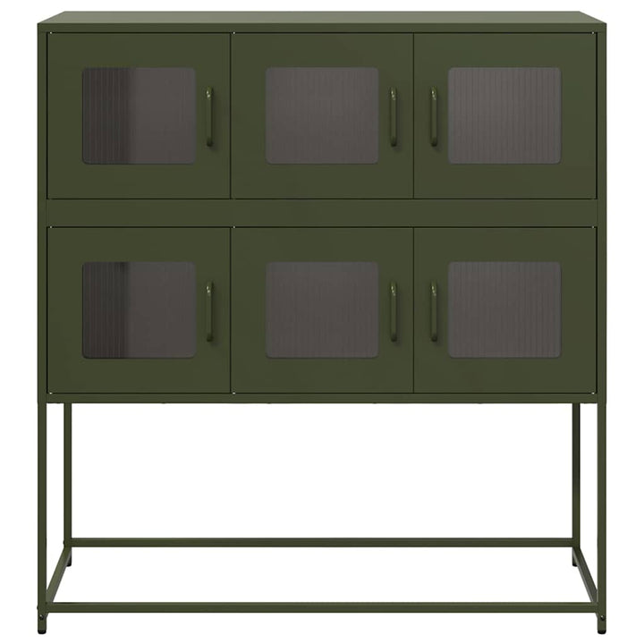 skab 100,5x39x107 cm koldvalset stål olivengrøn
