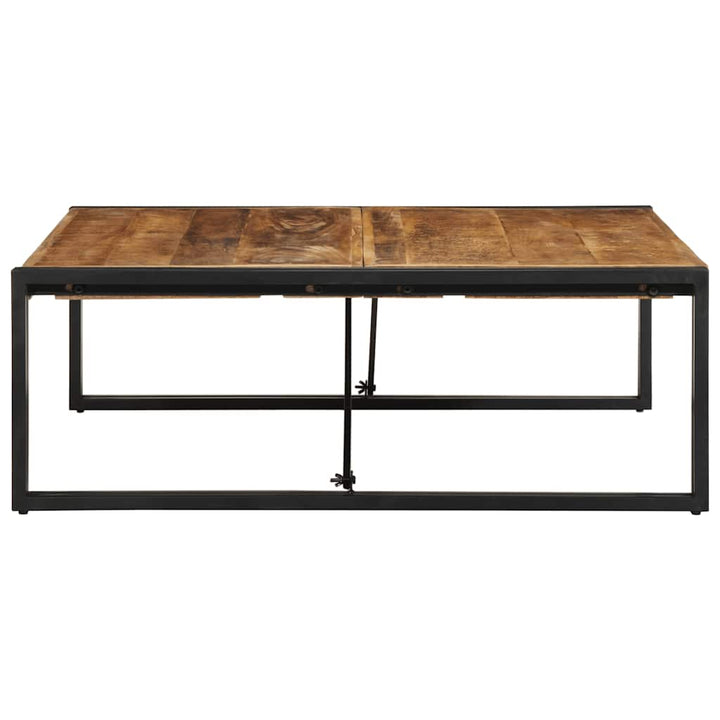 sofabord 100x100x35 cm massivt ru mangotræ