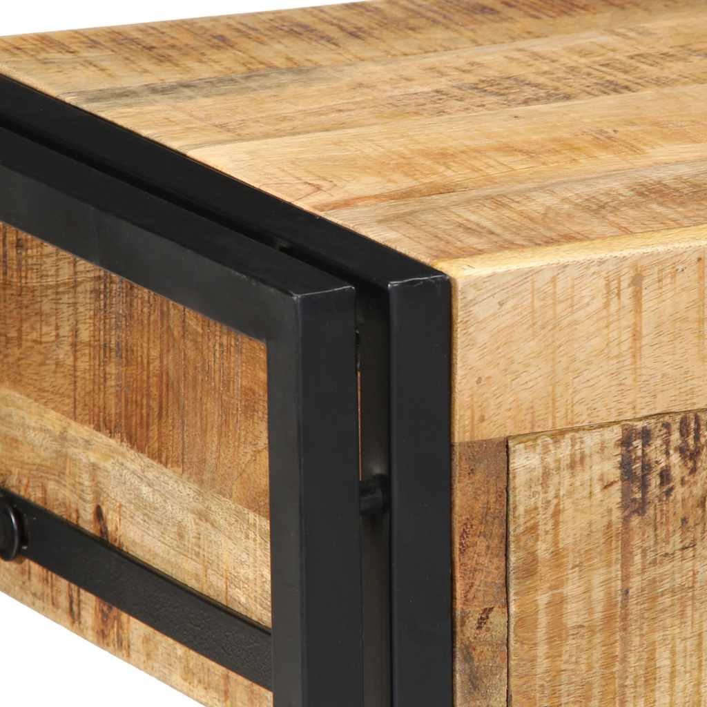 sengeskabe 2 stk 40x35x50 cm massivt ru mangotræ