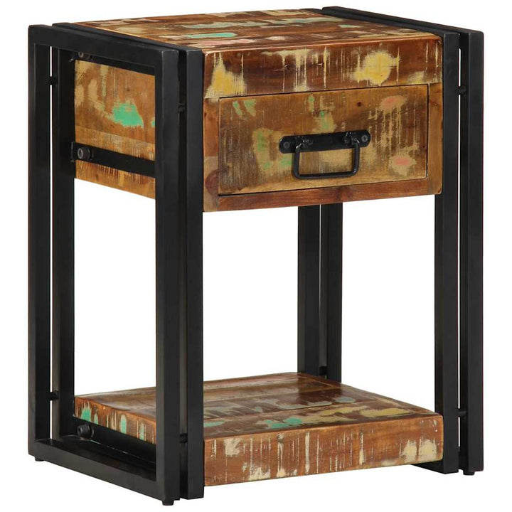 Natskab 2 pcs Flerfarvet 40 x 35 x 50 cm Massivt genanvendt træ