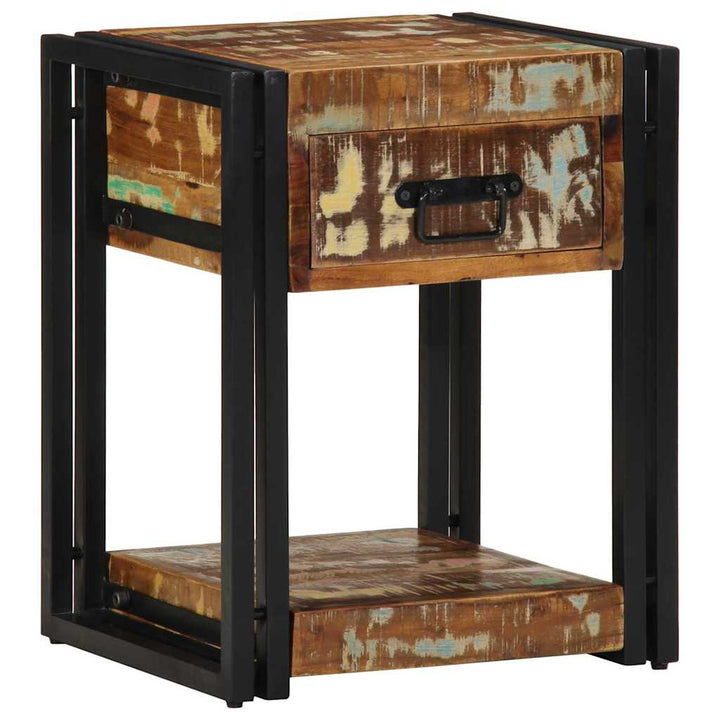 Natskab 2 pcs Flerfarvet 40 x 35 x 50 cm Massivt genanvendt træ