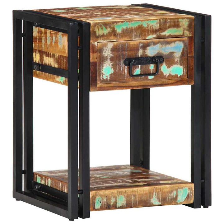 Natskab 2 pcs Flerfarvet 40 x 35 x 50 cm Massivt genanvendt træ