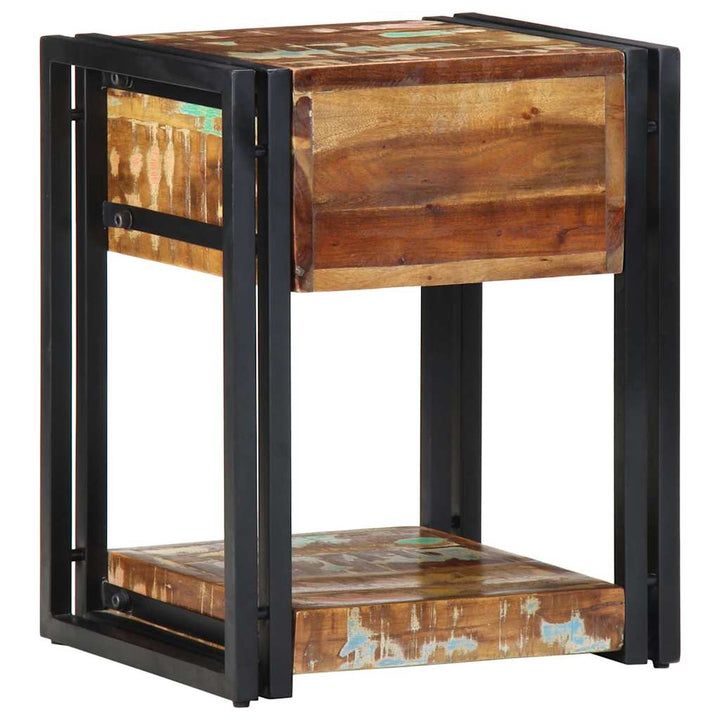 Natskab 2 pcs Flerfarvet 40 x 35 x 50 cm Massivt genanvendt træ