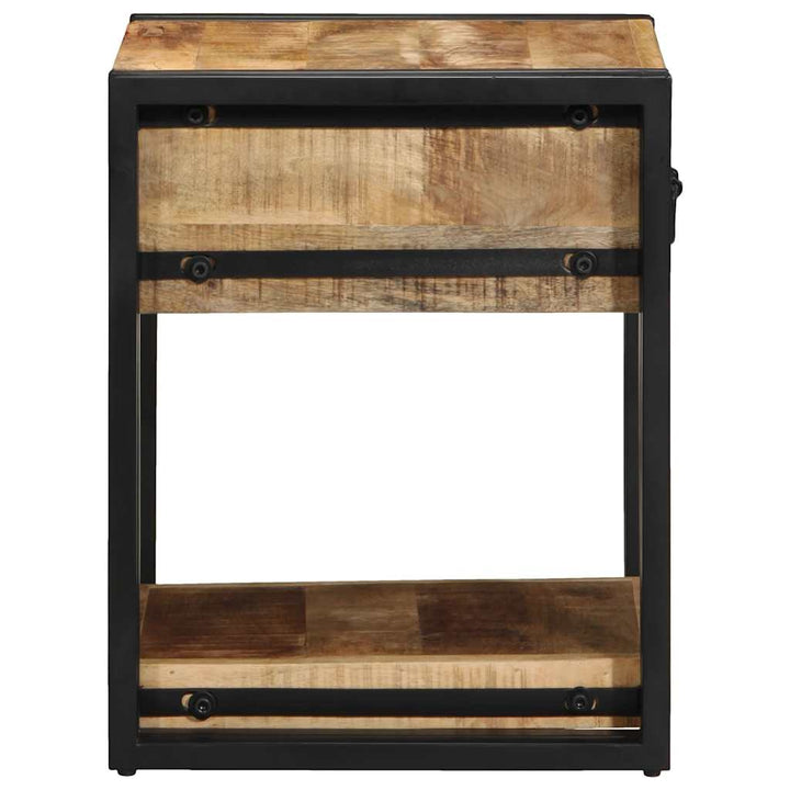 sengeskabe 2 stk 40x40x50 cm massivt ru mangotræ