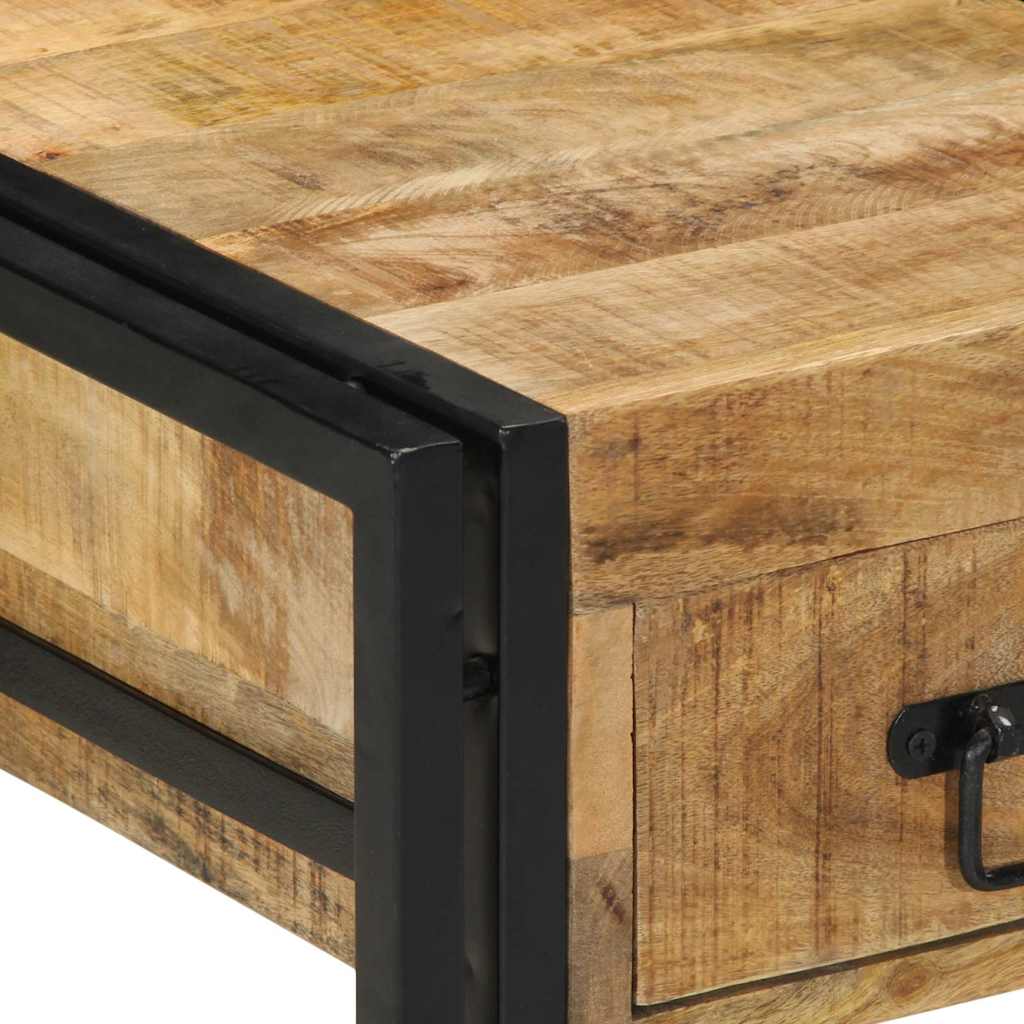 sengeskabe 2 stk 40x40x50 cm massivt ru mangotræ