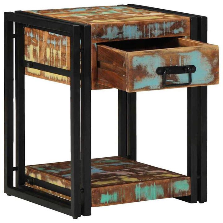 Natskab 2 pcs Flerfarvet 40 x 40 x 50 cm Massivt genanvendt træ