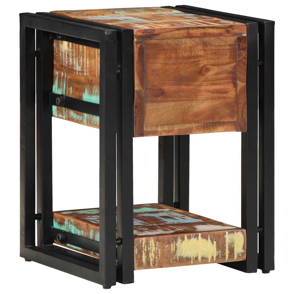 Natskab 2 pcs Flerfarvet 30 x 30 x 40 cm Massivt genanvendt træ