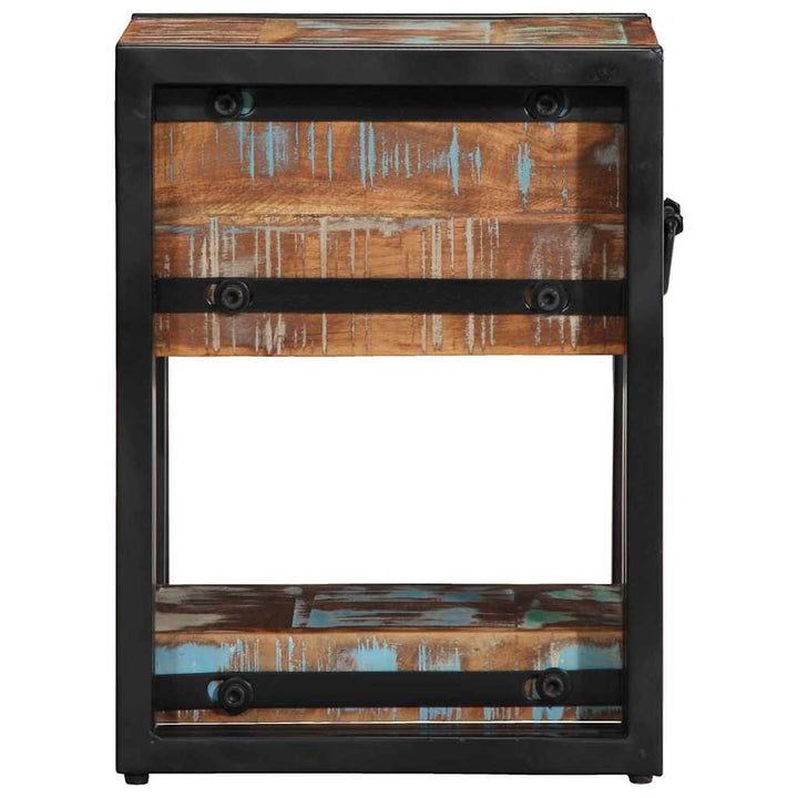 Natskab 2 pcs Flerfarvet 30 x 30 x 40 cm Massivt genanvendt træ