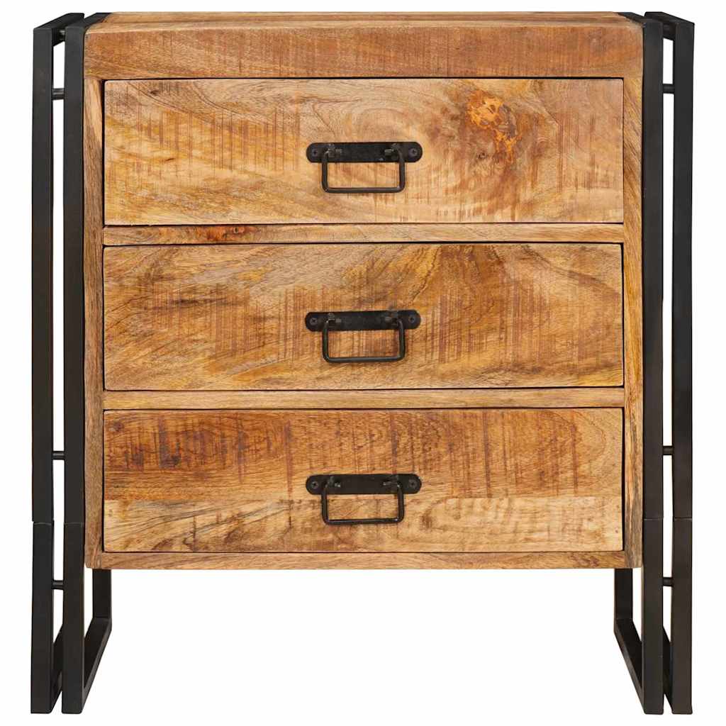 Sideboard med skuffe Brun 66 x 33 x 70 cm Massivt mangotræ