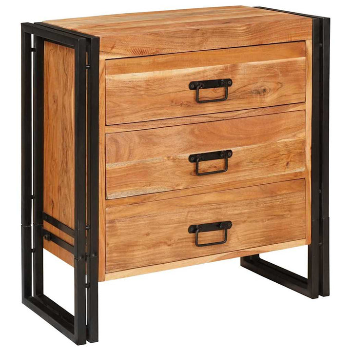 Sideboard med skuffe Brun 66 x 33 x 70 cm Massivt akacietræ