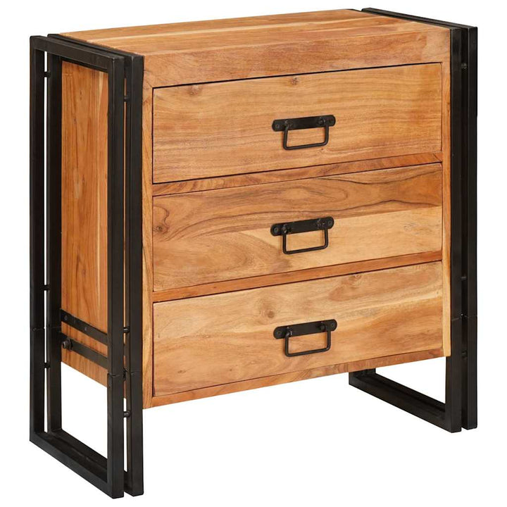 Sideboard med skuffe Brun 66 x 33 x 70 cm Massivt akacietræ