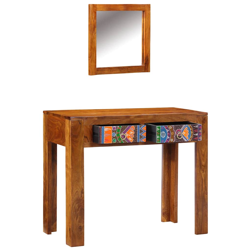Klædeskab med skuffe Brun 90 x 45 x 75 cm Massivt akacietræ