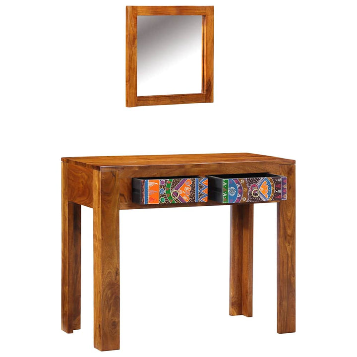 Klædeskab med skuffe Brun 90 x 45 x 75 cm Massivt akacietræ