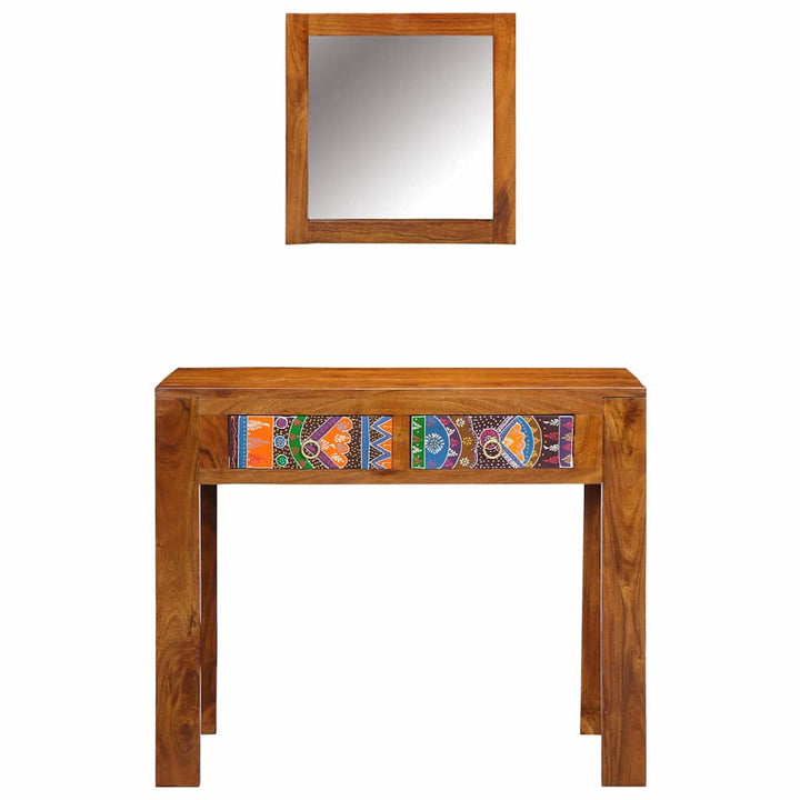 Klædeskab med skuffe Brun 90 x 45 x 75 cm Massivt akacietræ