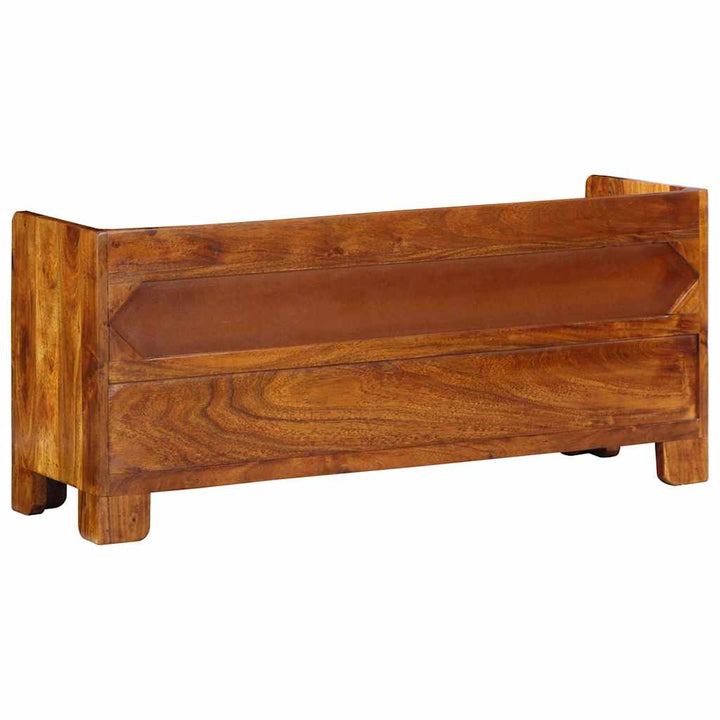 Sko bænk Flerfarvet 100 x 35 x 45 cm Massivt akacietræ
