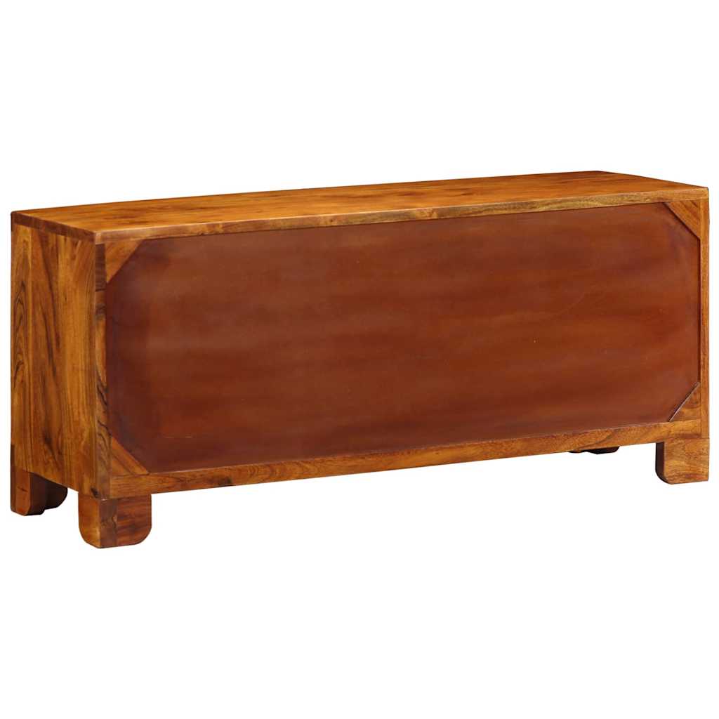 Sko bænk honningfarvet 100 x 35 x 45 cm Massivt akacietræ