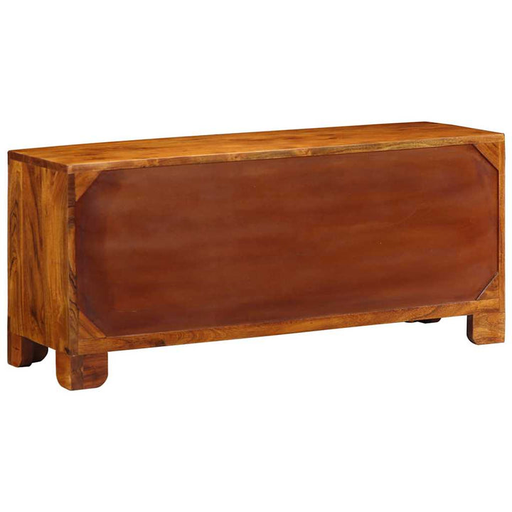 Sko bænk honningfarvet 100 x 35 x 45 cm Massivt akacietræ