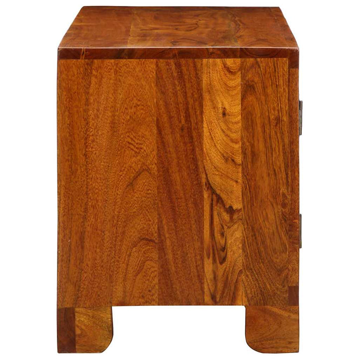 Sko bænk honningfarvet 100 x 35 x 45 cm Massivt akacietræ