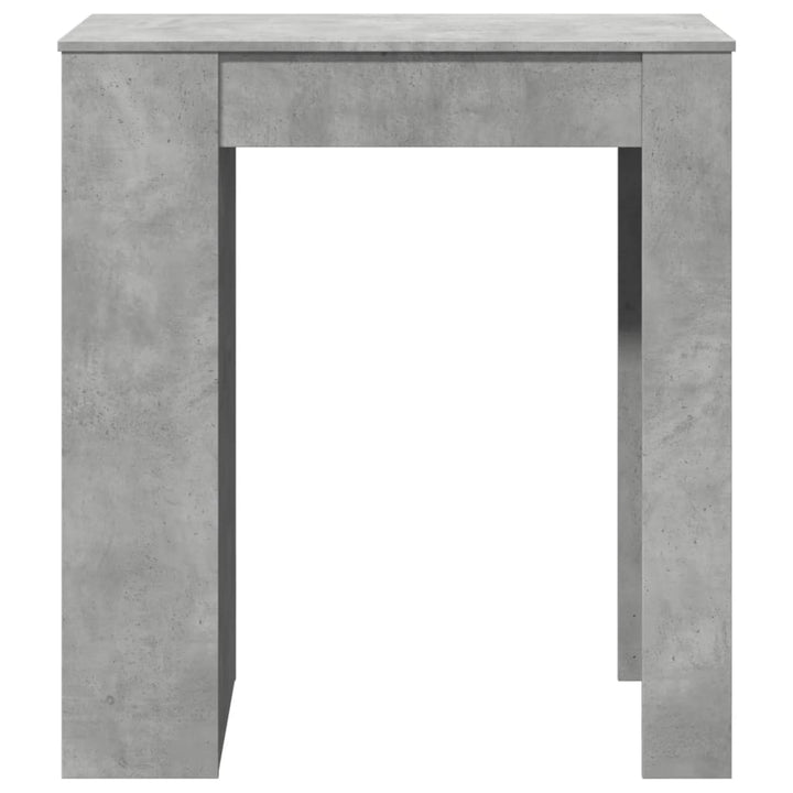 barbord med stativer 95x47x103,5 cm konstrueret træ betongrå