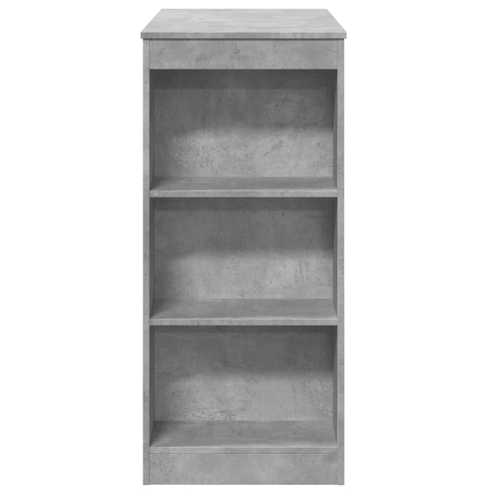 barbord med stativer 95x47x103,5 cm konstrueret træ betongrå